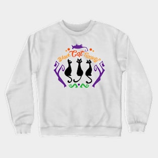 Halloween Black cat society Crewneck Sweatshirt